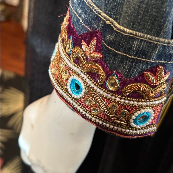 Handcrafted  Up cycled Coldplay jacket - Picture 7 of 13